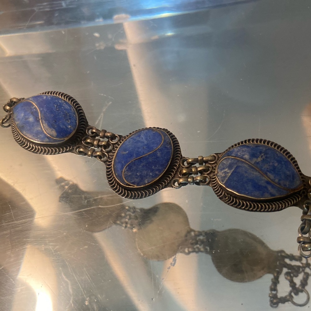 Lapis Bracelet Vintage Antique